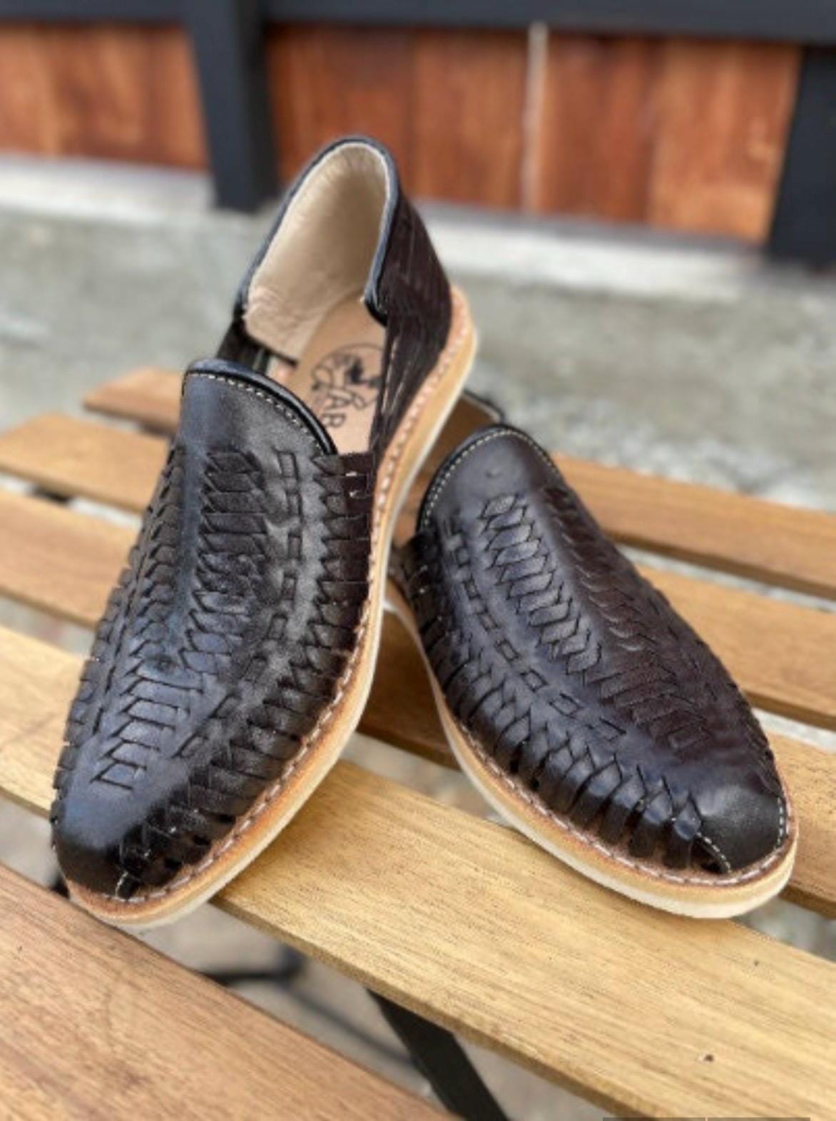 Mens Black Leather Sandals - Etsy