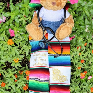 Custom Sarape Graduation Stole, Personalized Stole