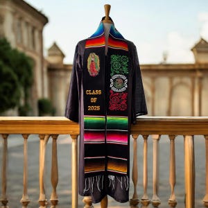 Étole de remise des diplômes aigle du Mexique en sarape tricolore