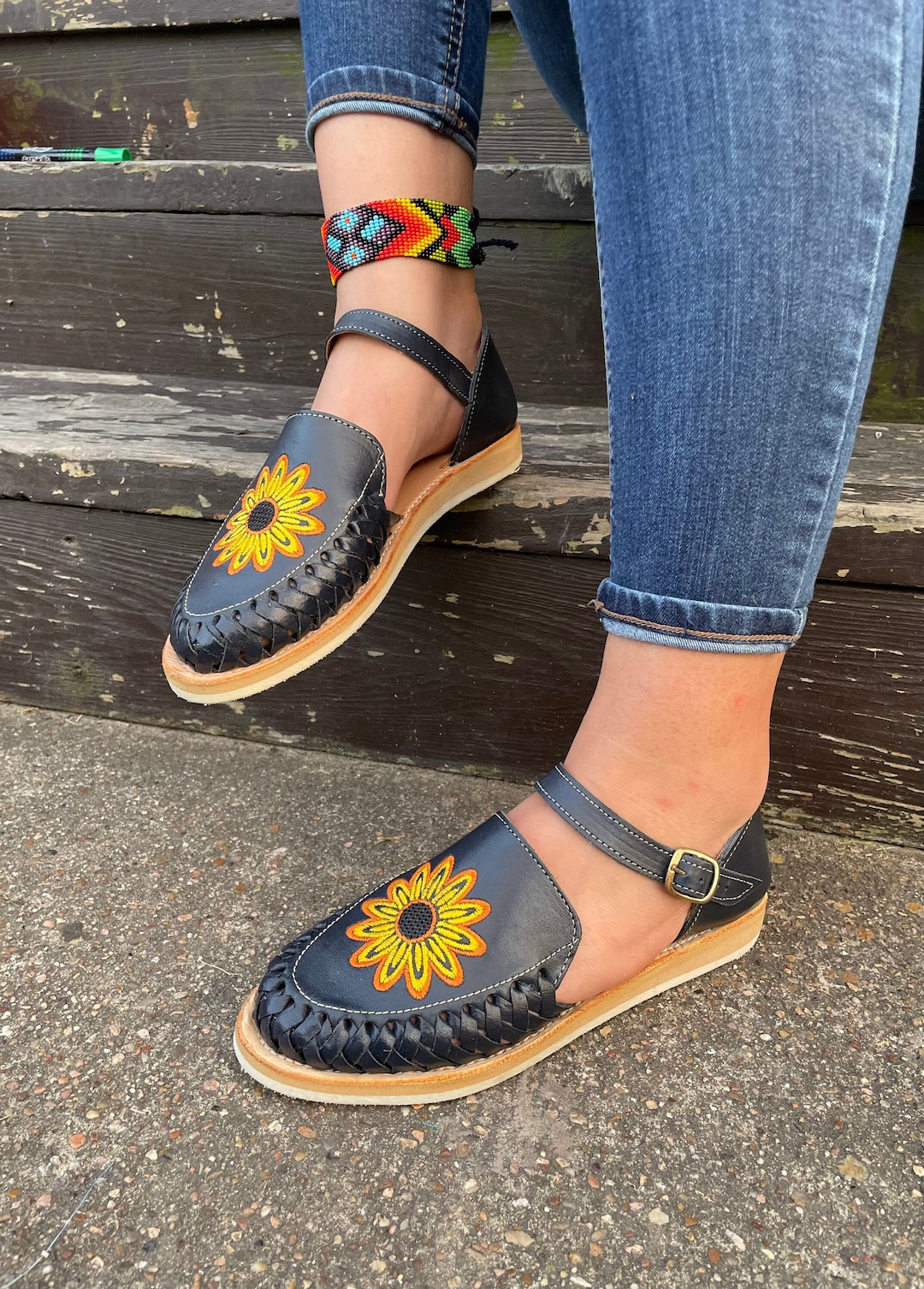 navy blue huaraches kids