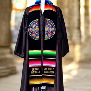 Mexican Maya Calendar Graduation Stole