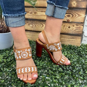 Vrouwen handgemaakte HighHeels / Mexicaanse vrouwen Huarache