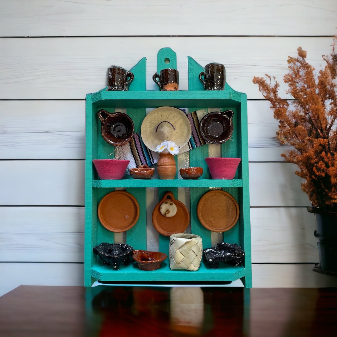 Handmade Miniature Mexican Kitchen trasterito De Madera -  Israel