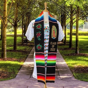 Étole de remise des diplômes mexicaine personnalisée Étole de remise des diplômes en sarape, étole personnalisée