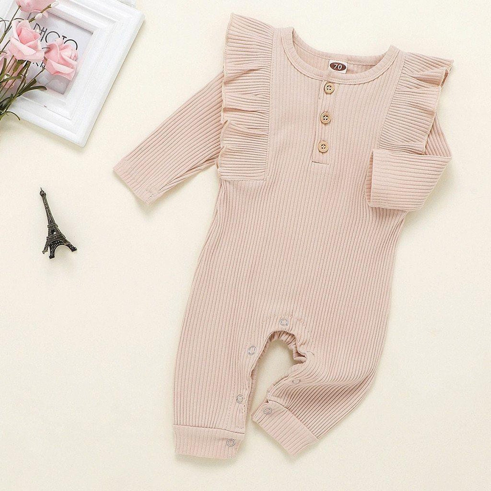 Otoño Winter Baby Girl Jumpsuit Etsy