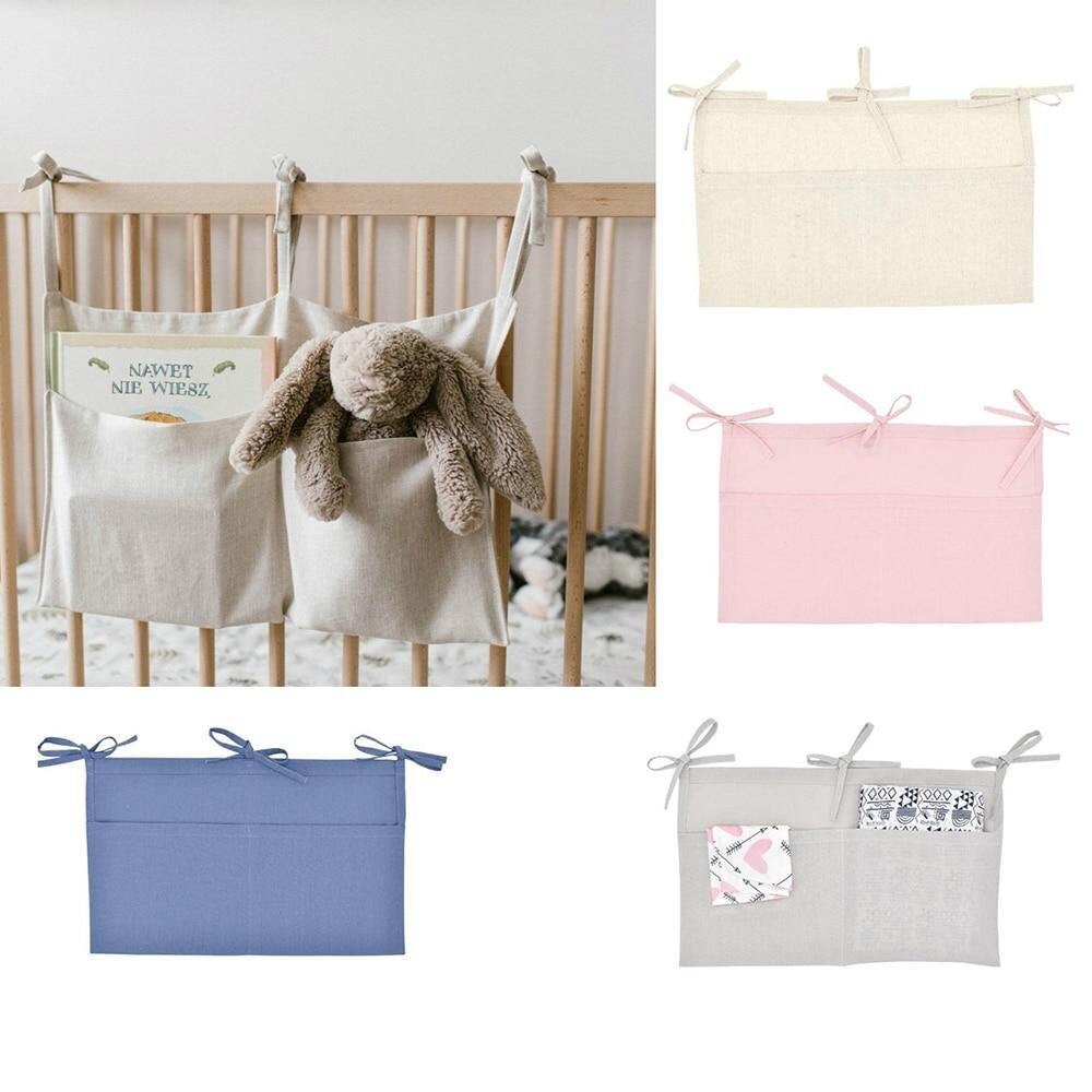1Pcs Cotton Baby Crib Hanging Storage Bag Etsy