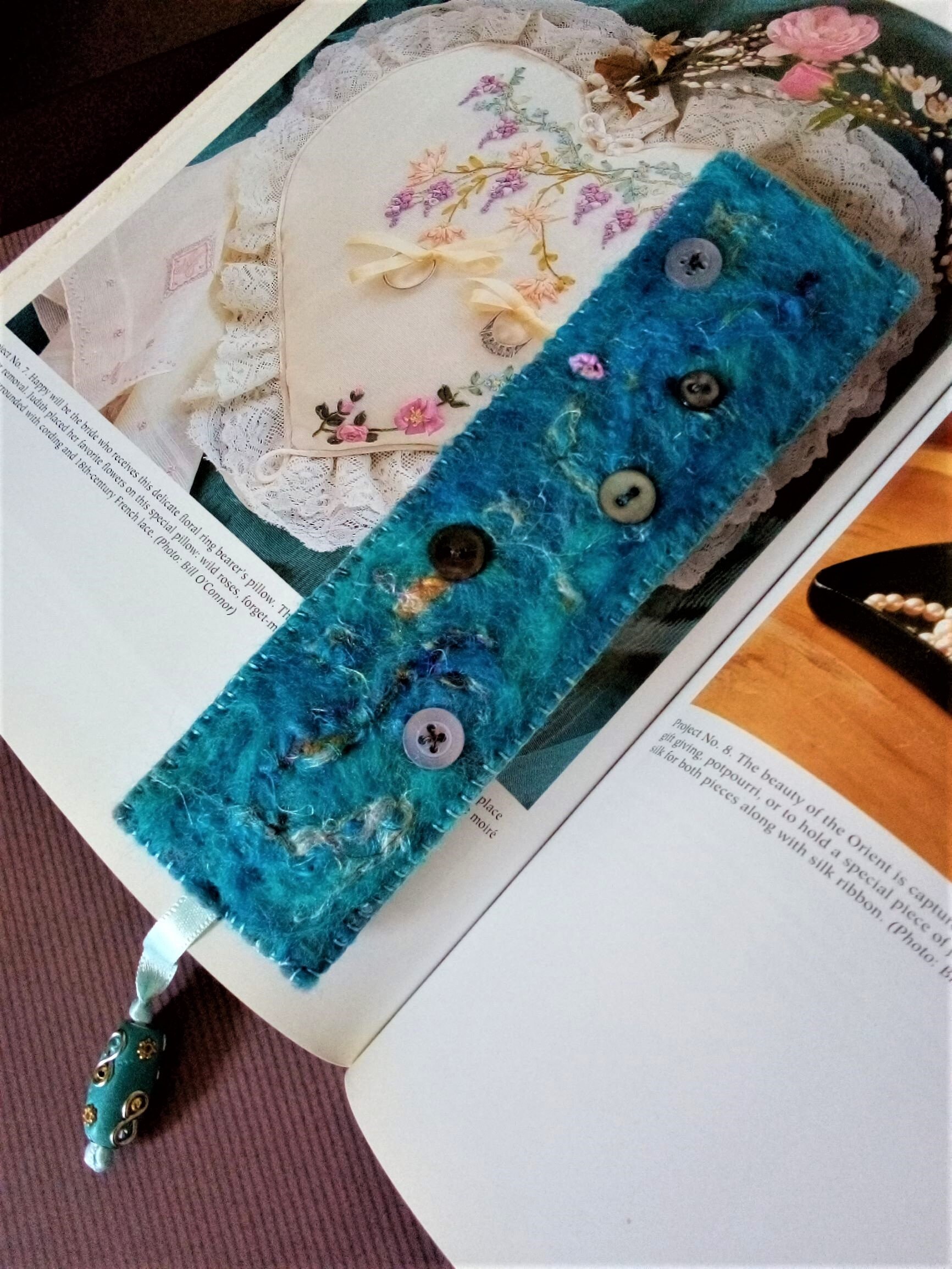 Needle Felted Bookmark Gift Handmade Unique Etsy UK