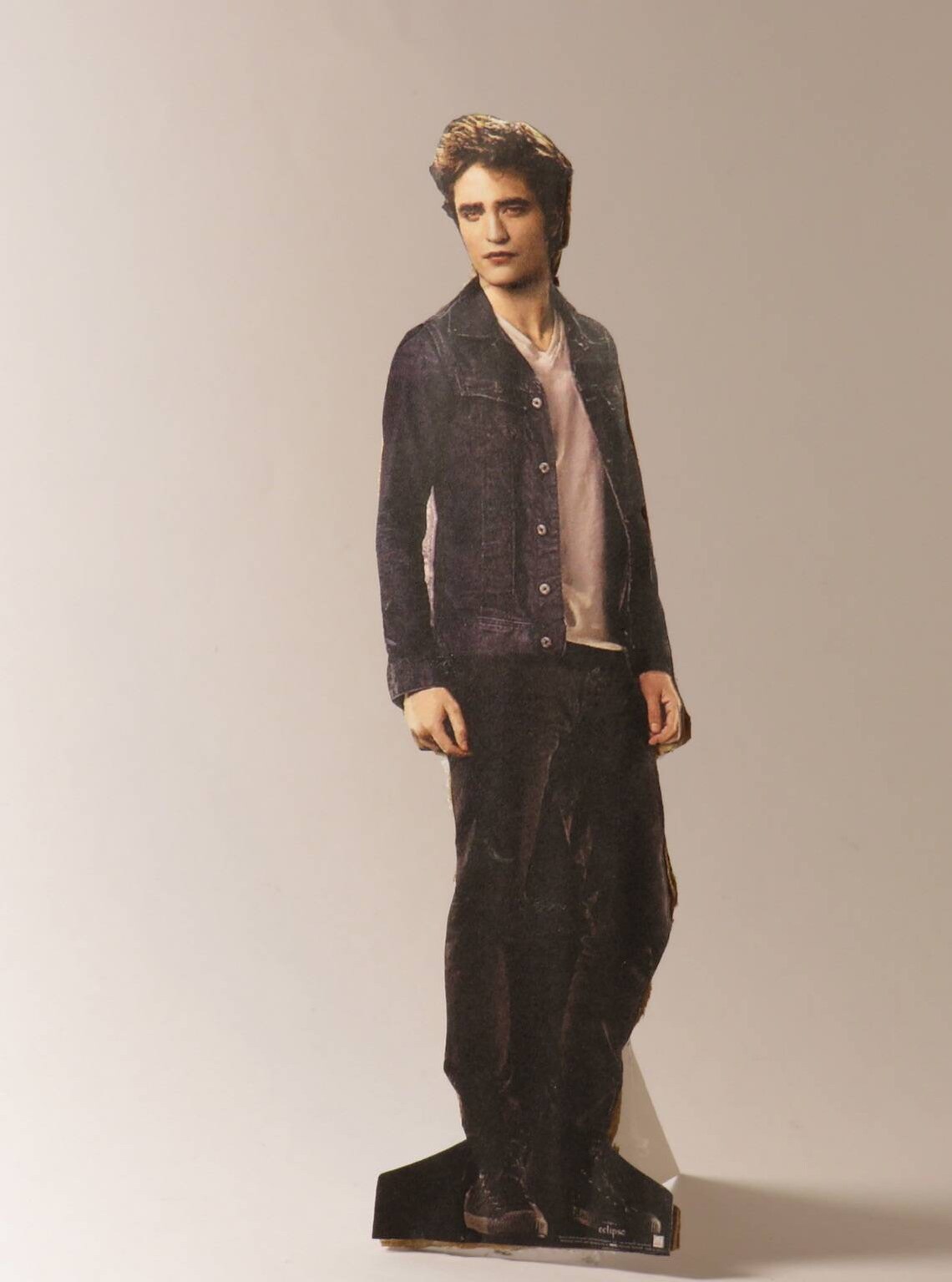 Small carboard cutout of Edward Cullen Rob with the cow or Etsy