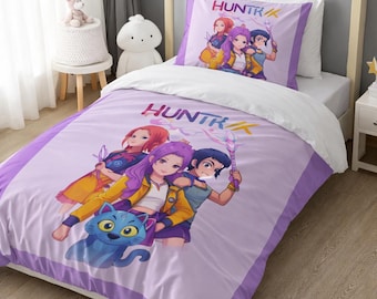 K-Pop Idol Anime Bedding Duvet Cover Girls Bedroom