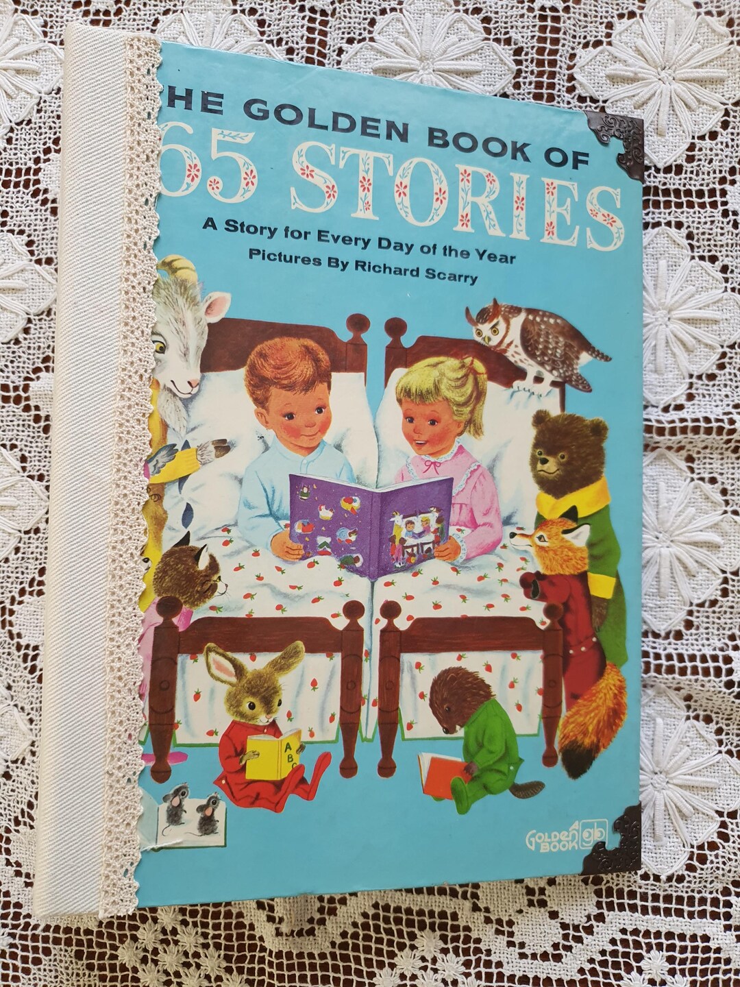 Golden Book 65 Stories Collage Journal, Glue Book, Hunk Journal - Etsy