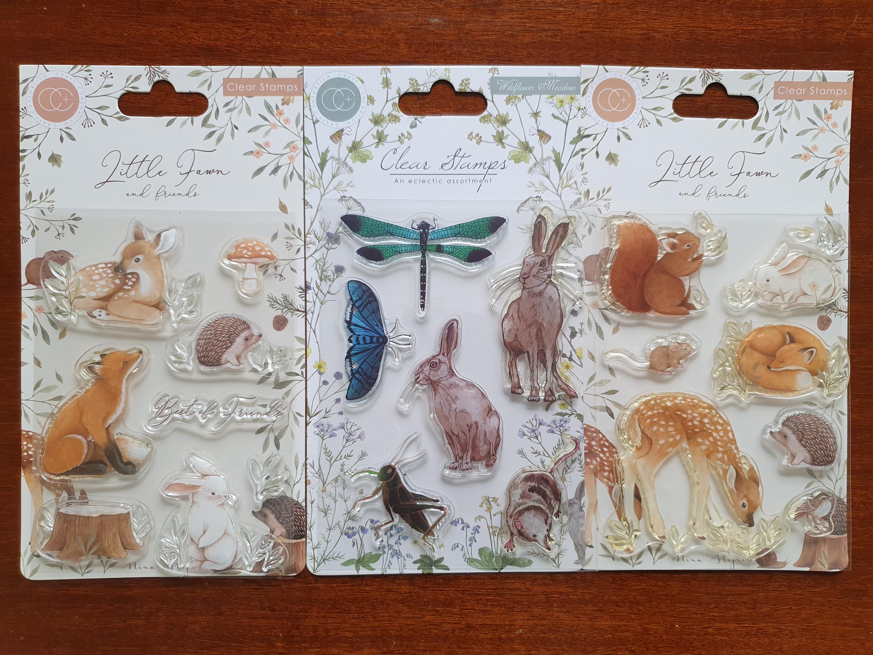Craft Consortium Rub-On Transfers Belle Fleur - 2 Feuilles + Outil
