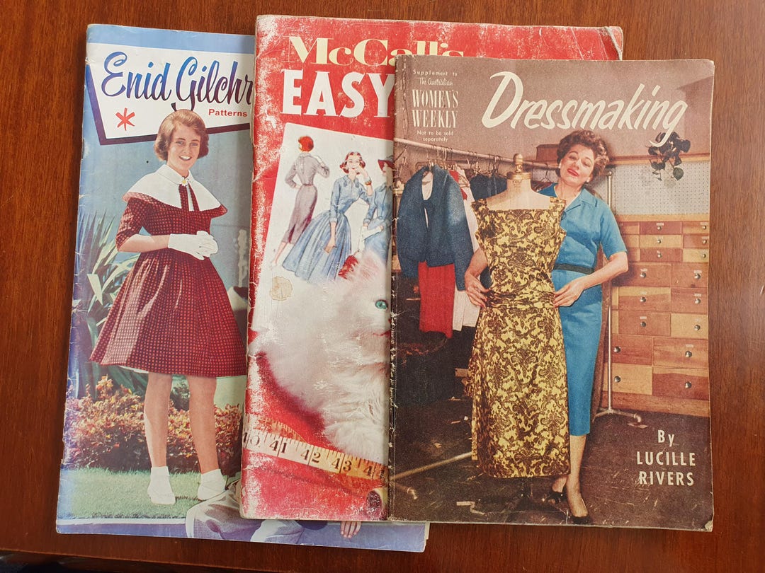 Vintage Dressmaking Pattern Magazines (set 3) - Etsy Australia