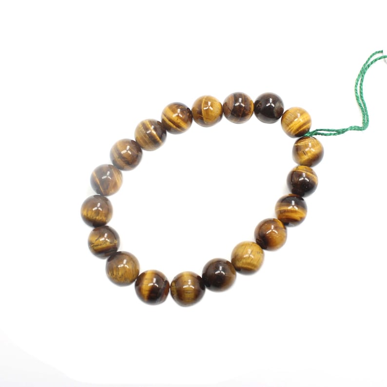 50/% OFF Natural Tiger Eye Smooth Round shape Bracelets Beads Size 10x10 mm Approx gemstone Beads BB-03