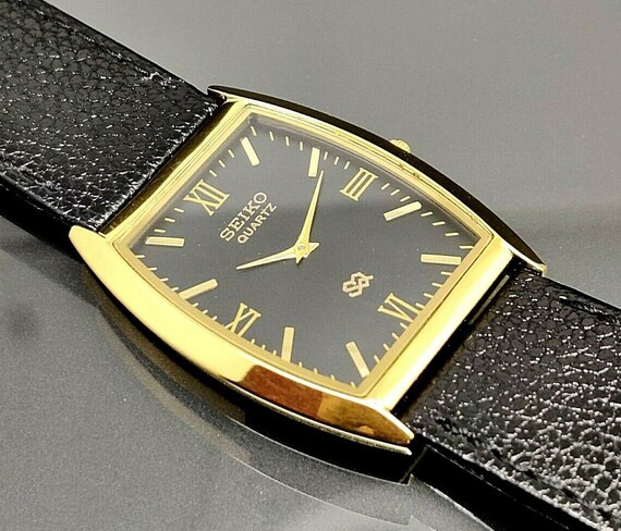 Seiko Quartz Super Slim Men's Wrist Watch Good Looking Run - Etsy Hong Kong