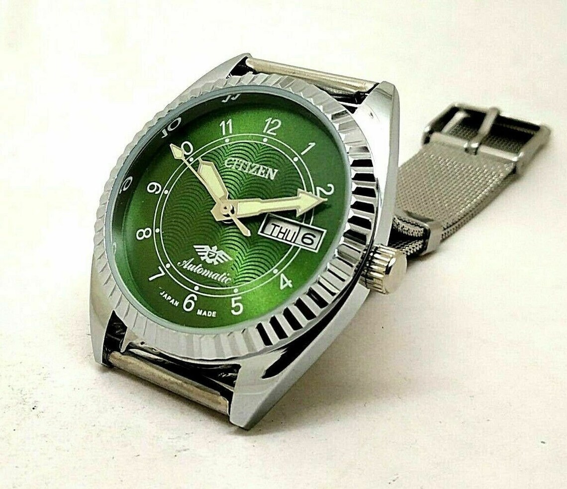 citizen automatic green dial