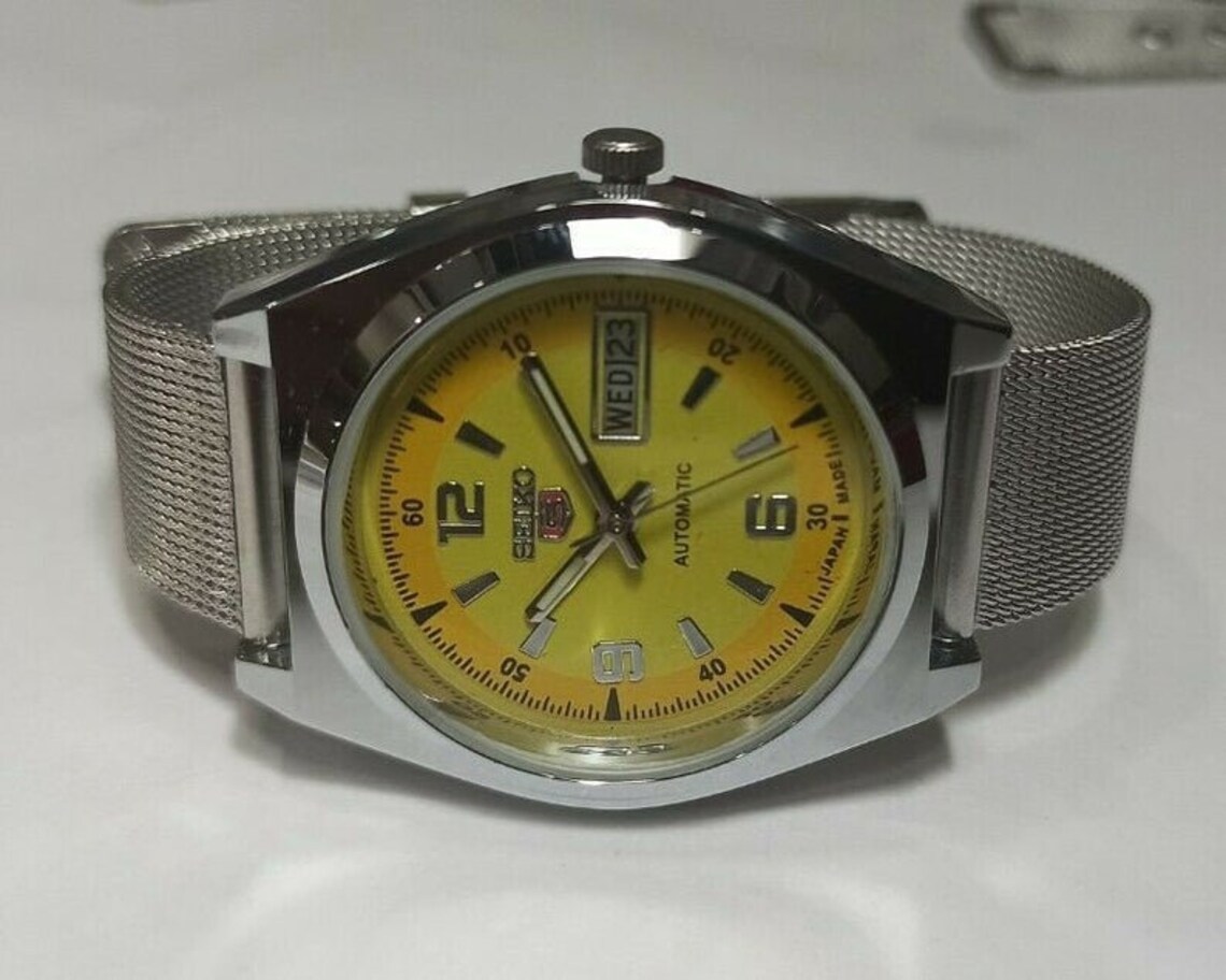 seiko yellow dial vintage