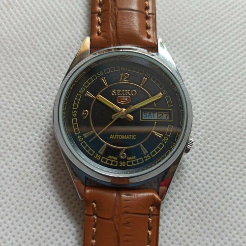 Seiko 5 Automatic Japan Made Vintage Watch Day Date Free - Etsy Australia