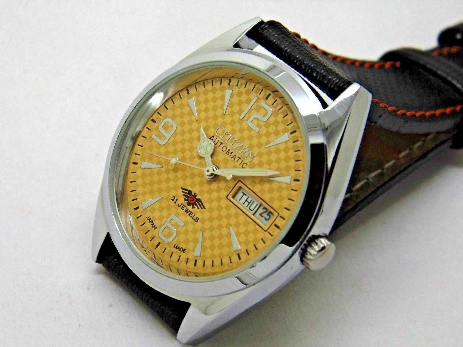 Citizen automatico Colore giallo Quadrante Vintage 21 Gioielli | Etsy Italia