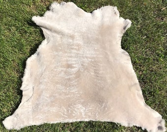 Natural Merino Sheep Fur, Genuine Animal Hide, Real Sheepskin, Soft Sheepskin, Odorless Sheepskin, Suede Leather, Beige Sheep Fur, Real Wool