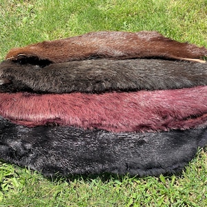 HIGH QUALITY BEAVER Verschiedene unterschiedliche Farbe Nutria Fell Rot Braun Schwarz Farbe Biber Fell Wollig Langhaar verstecken Echte nordamerikanische Beaver