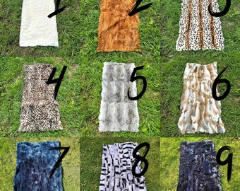 9 Different Rabbit Fur Plate, Luxury Rabbit Furs, Leopard Print Rabbit Furs, Patchwork Rabbit Fur, Chinchilla Print Rabbit Fur, Soft Fur