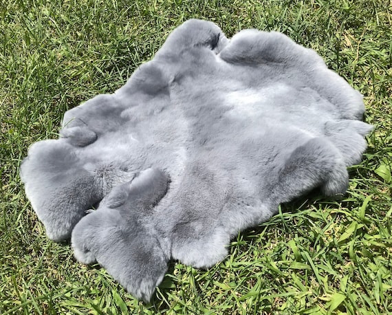 Authentic Large Soft Genuine Rabbit Skin Fur Pelt Authentic Large Soft Genuine Rabbit Skin Fur Pelt