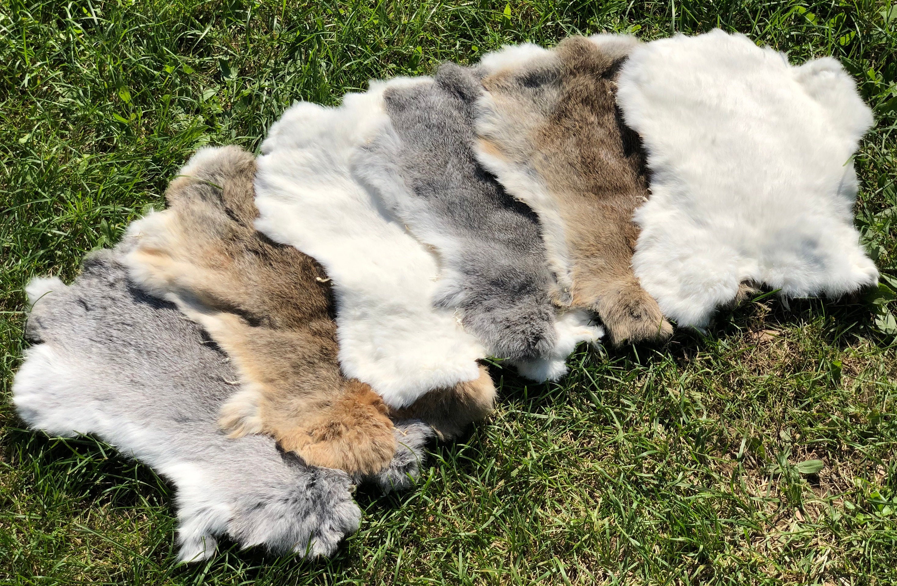 11 COLORS RABBIT FUR Various Rabbit Skin Genuine Fur Real 