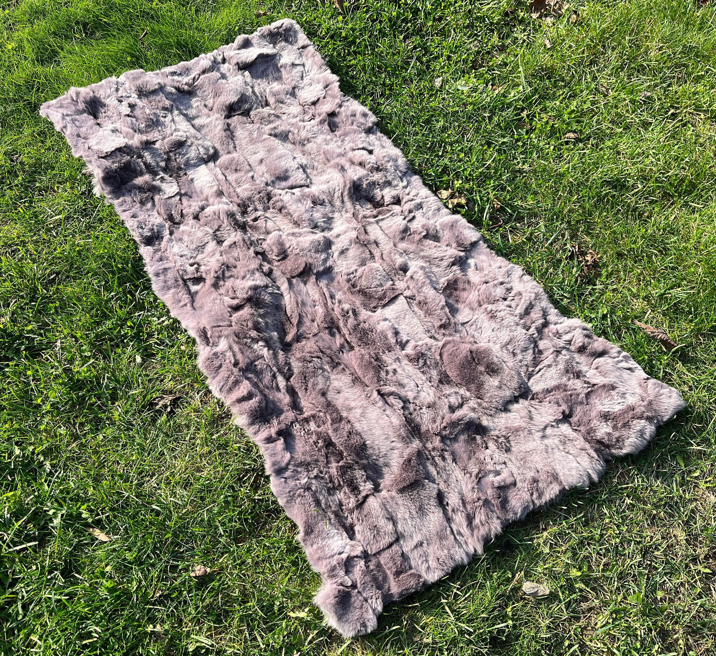 Gold Rabbit Fur Rose Gold Rex Rabbit Hide, Patchwork Rabbit Fur, Genuine Rex Fur ...