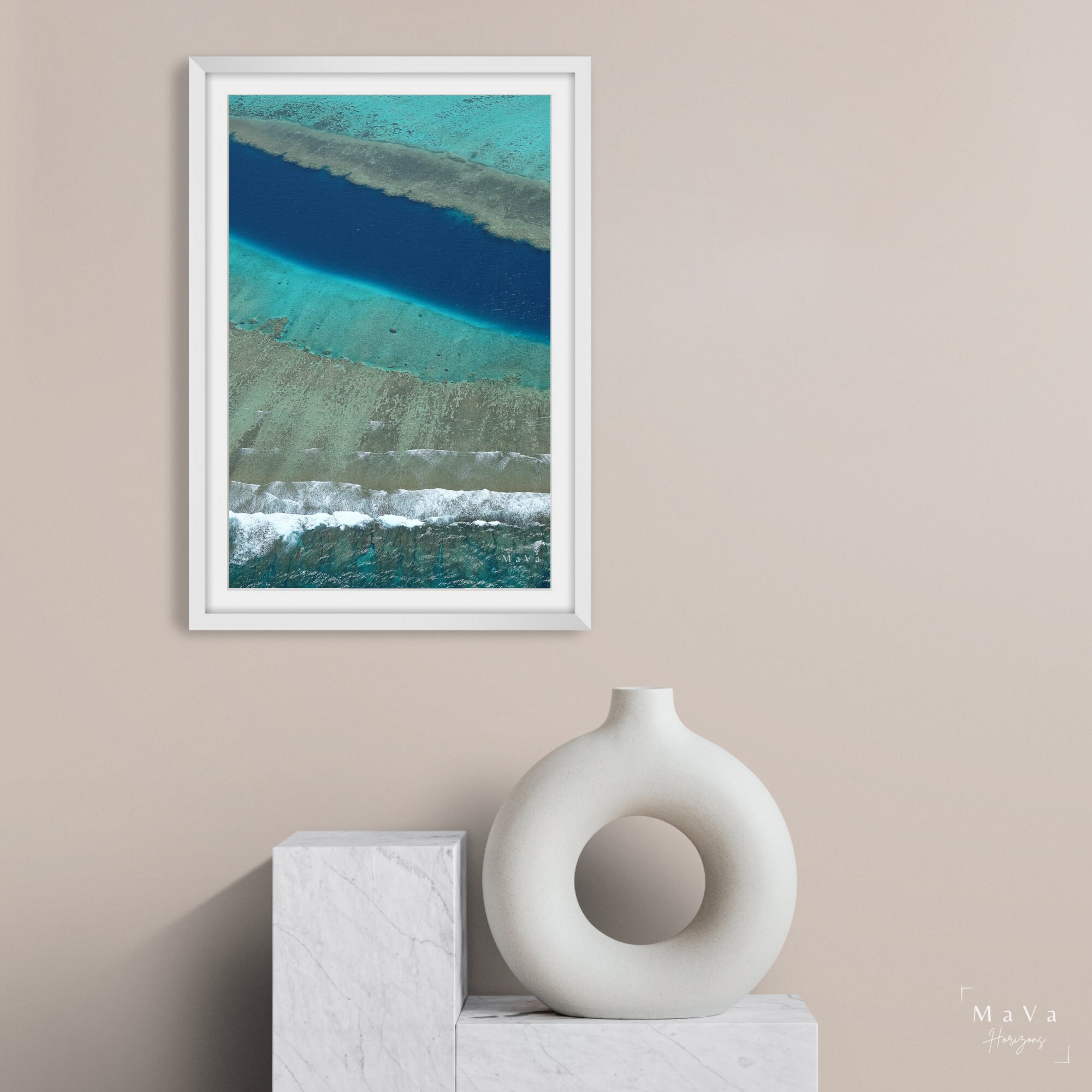 Poster Photo Le Trou Bleu Lagon Nouvelle Calédonie