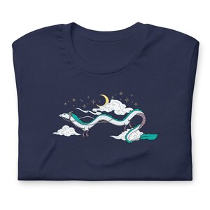A Dragons Moonlit Starry Night T-Shirt - Dragon shirt, cute, kawaii, otaku T-shirt