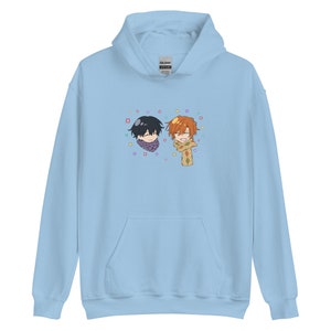 Chibi Flower Boys bl Hoodie- cute kawaii bl otaku hoodie