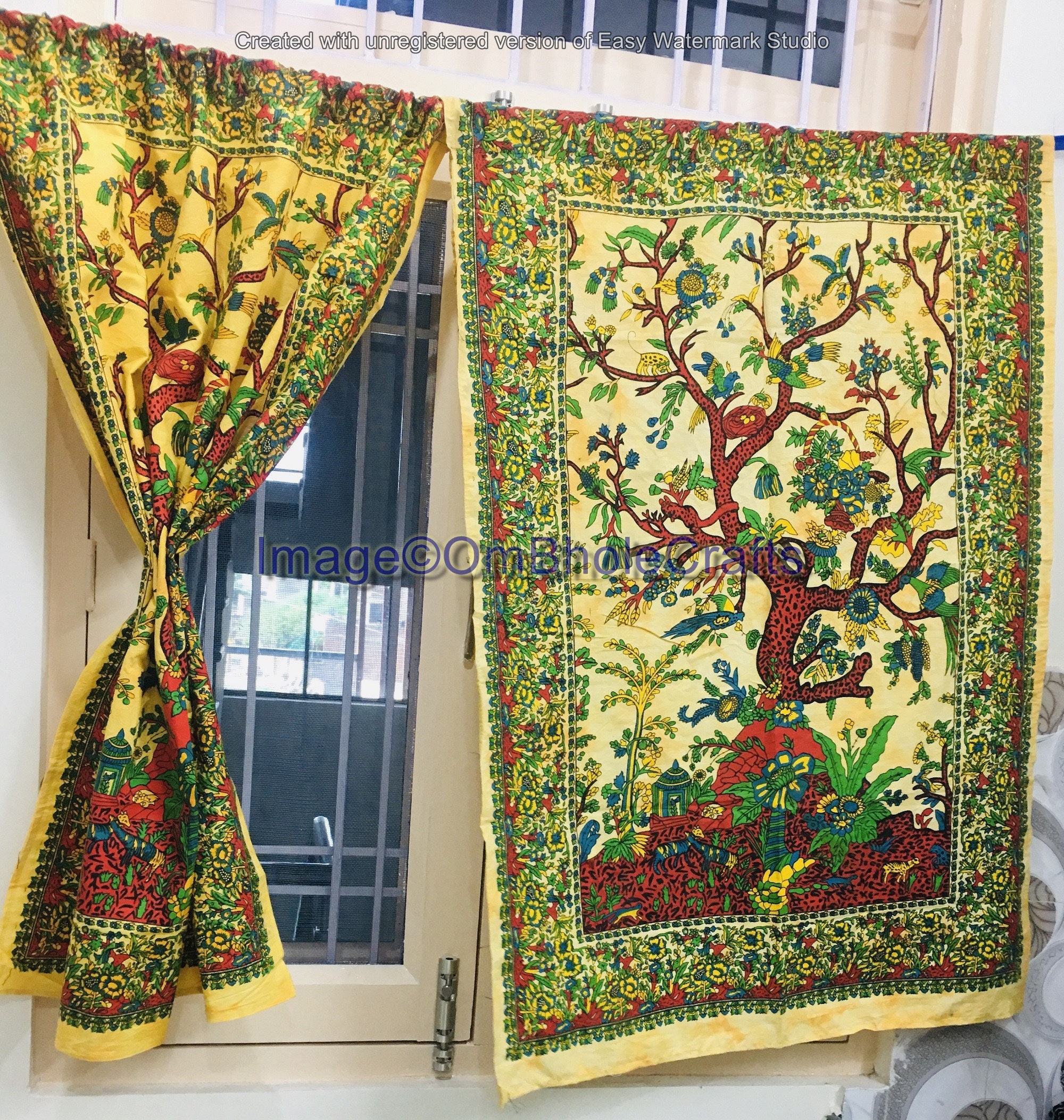 Mandala curtain hippie curtain bohemian curtain home décor Etsy