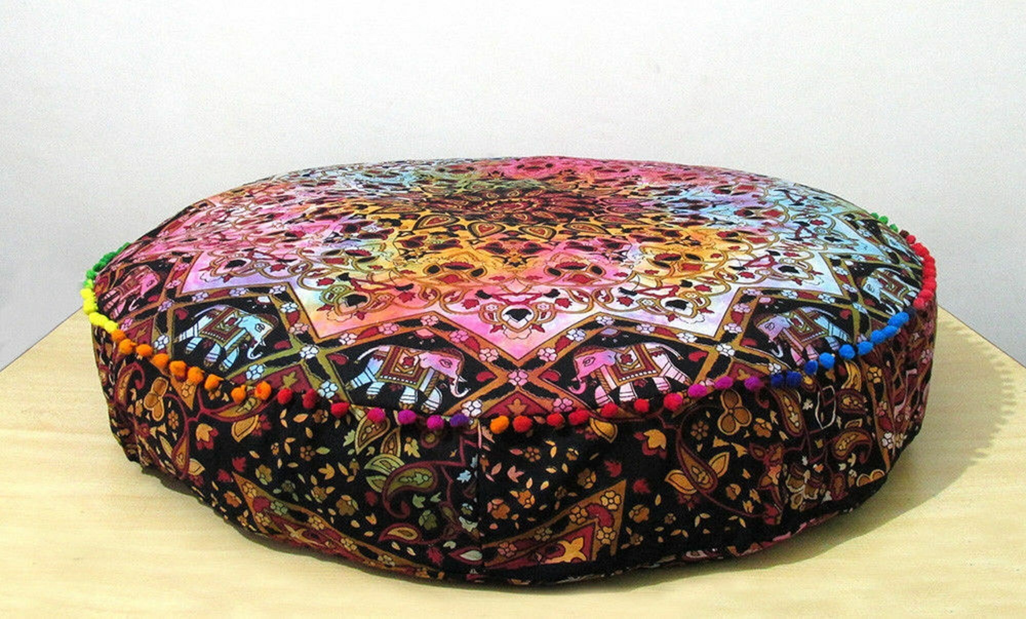 Cushion Round Pillow Cover 32 Inches Cushion Cotton Etsy