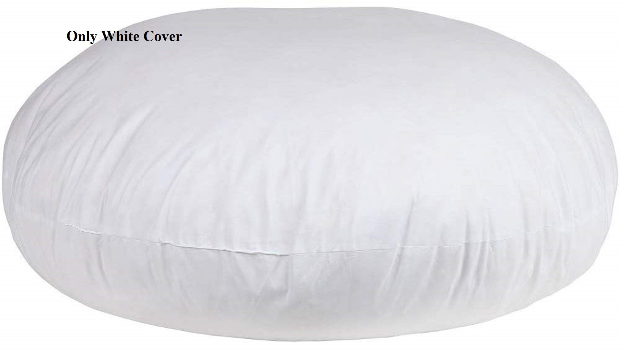 Cushion cover floor cushion pure cotton white round cushion Etsy