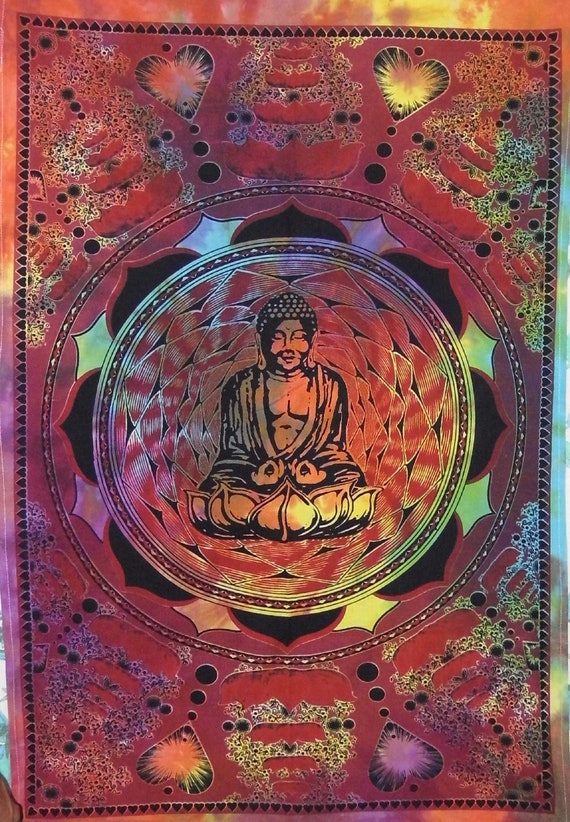 Tapestry Buddha Tapestry Spiritual Tapestry Wall Hanging Etsy
