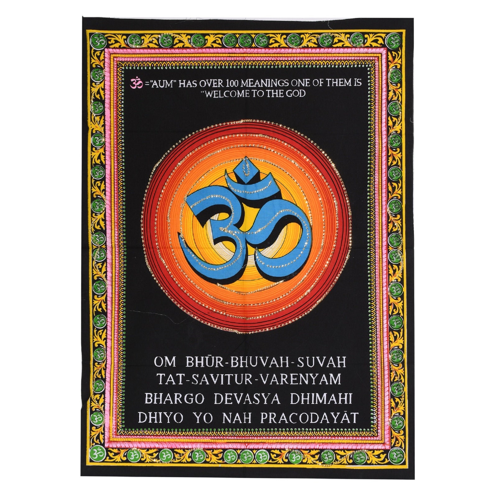 Tapestries OM tapestry spiritual tapestry wall hanging  Etsy