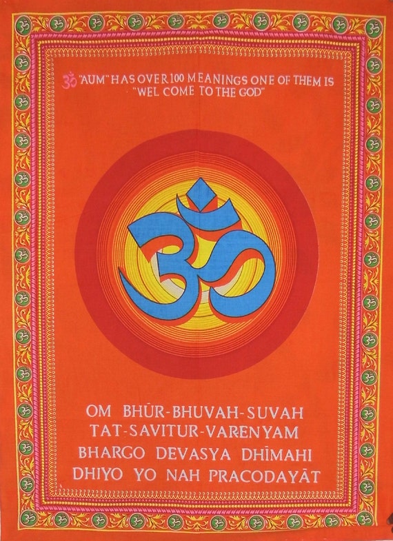 Tapestries OM Tapestry Spiritual Tapestry Wall Hanging Etsy