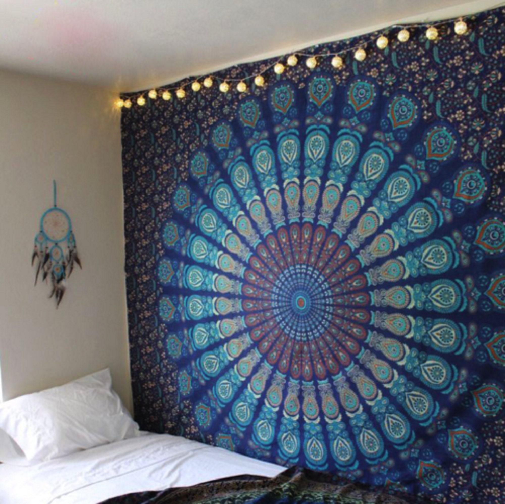 Mandala tapestry wall decor tapestries hippie tapestry small Etsy