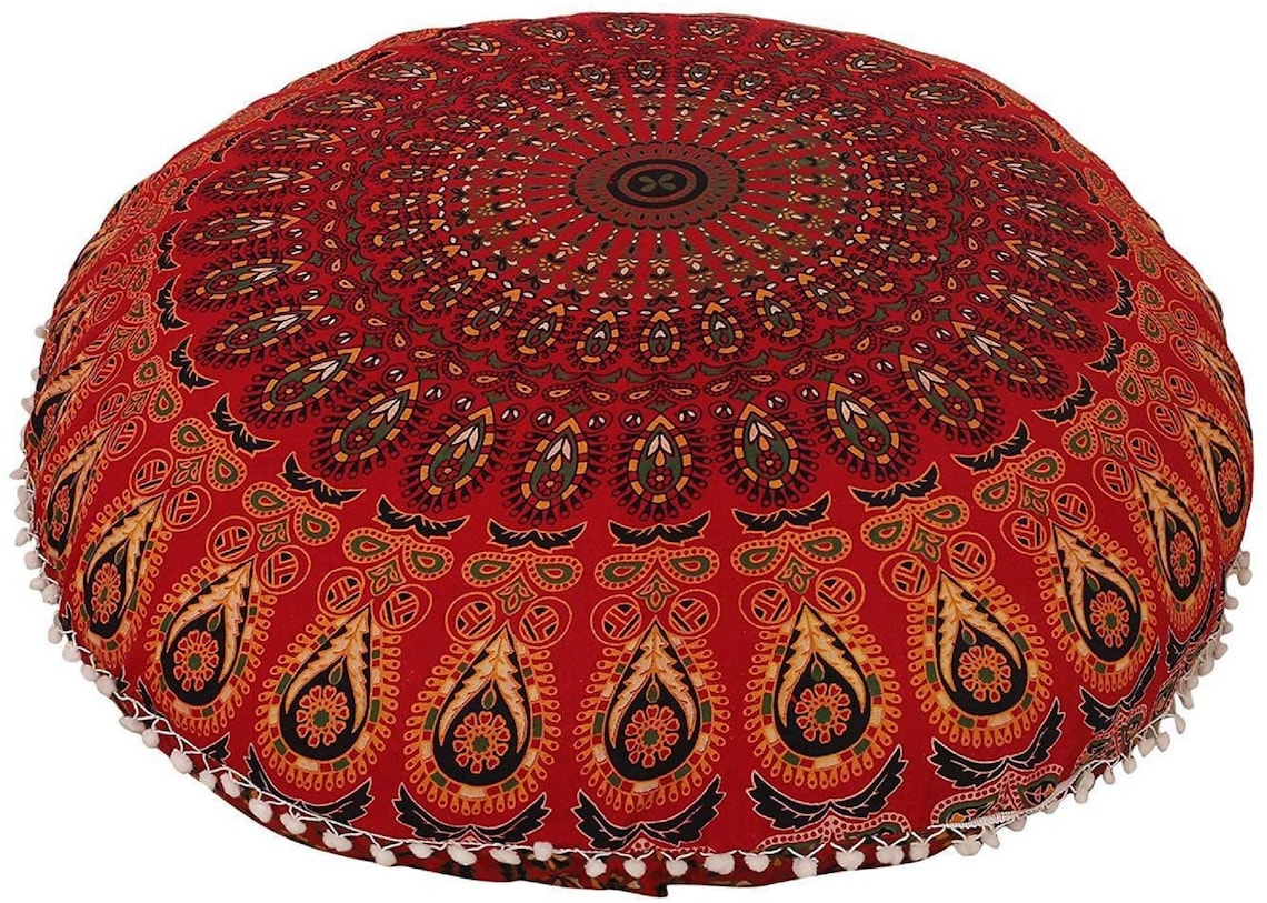 Decorative Round Cushion 18 Cushion Cover Couch/Bed Etsy