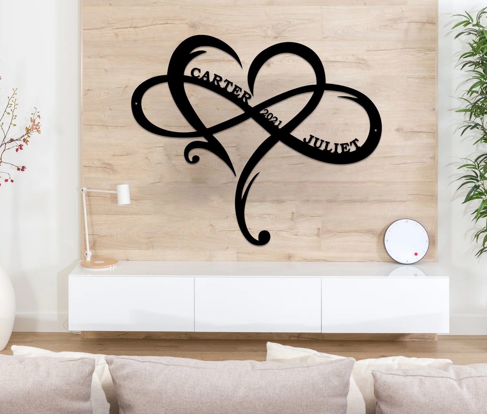 Personalized Metal Infinity Sign Infinity Name sign Custom | Etsy