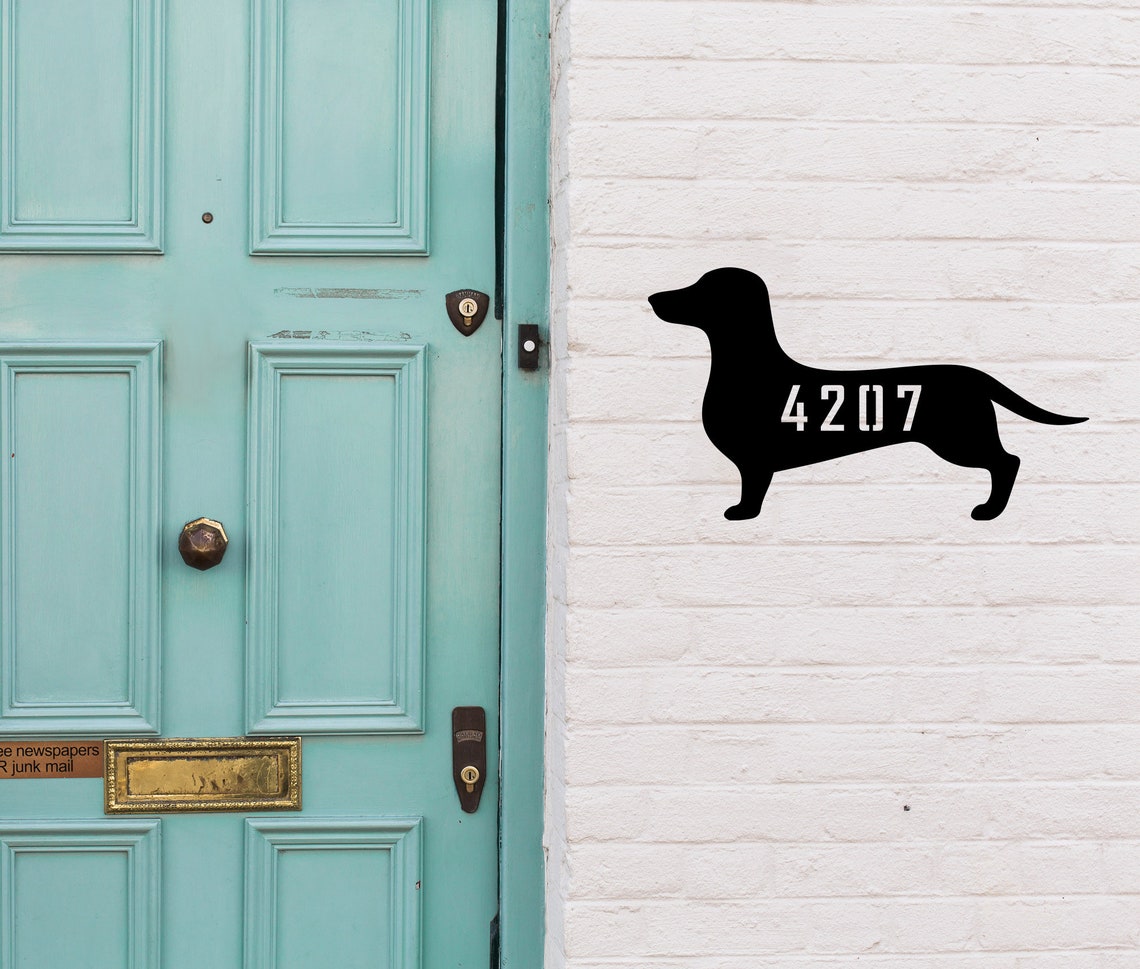 Dachshund Metal Wall or Yard Art / Customize Heart or Add Etsy
