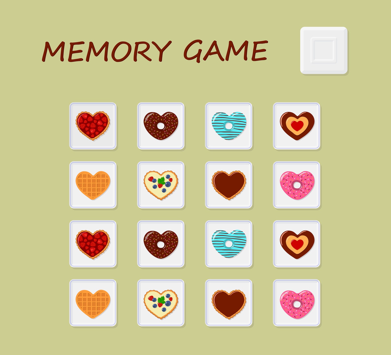 Memory match game. Board games for adult. Games for kids. Etsy