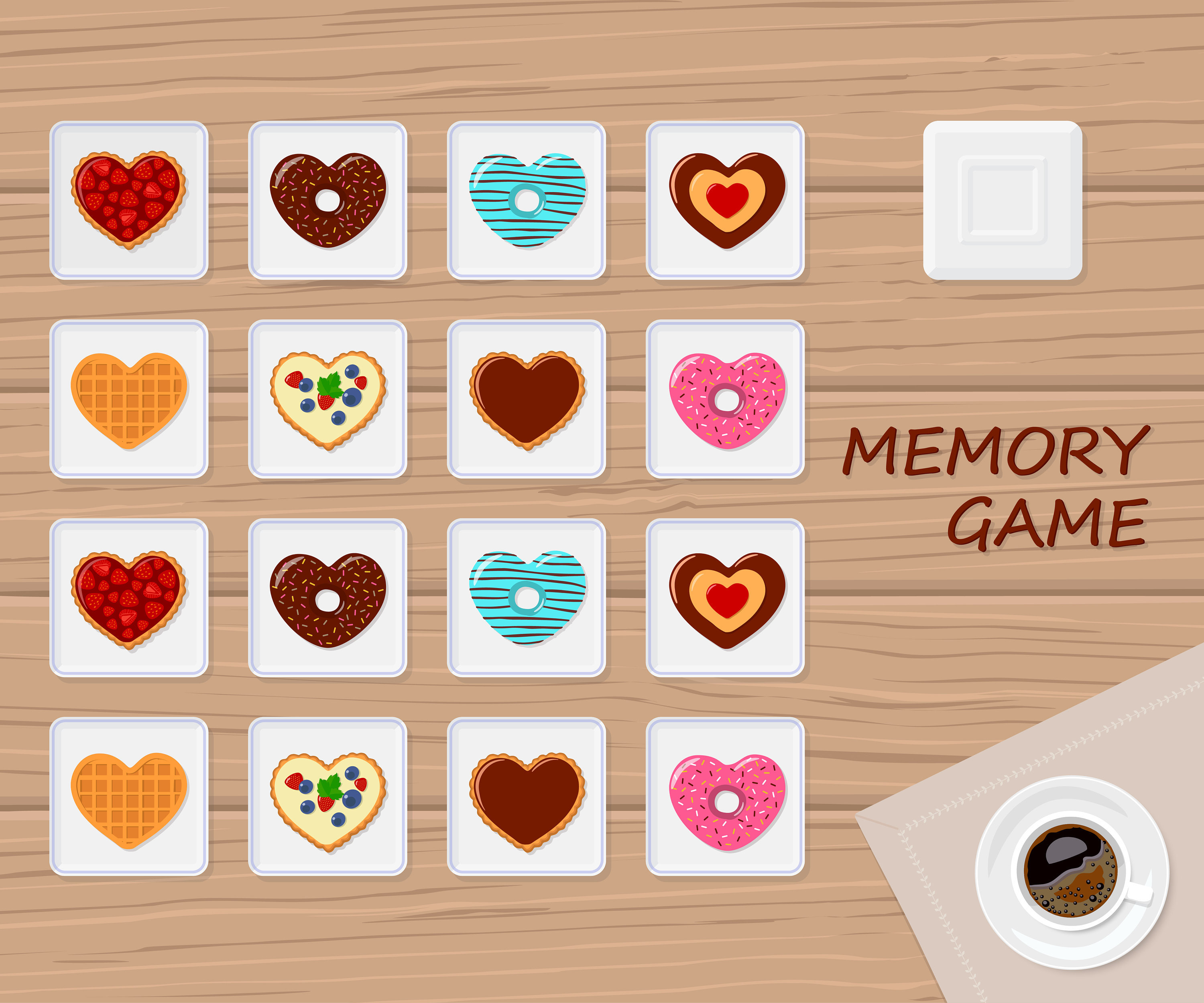 Memory Matching Game Board Game at Bella Bright blog