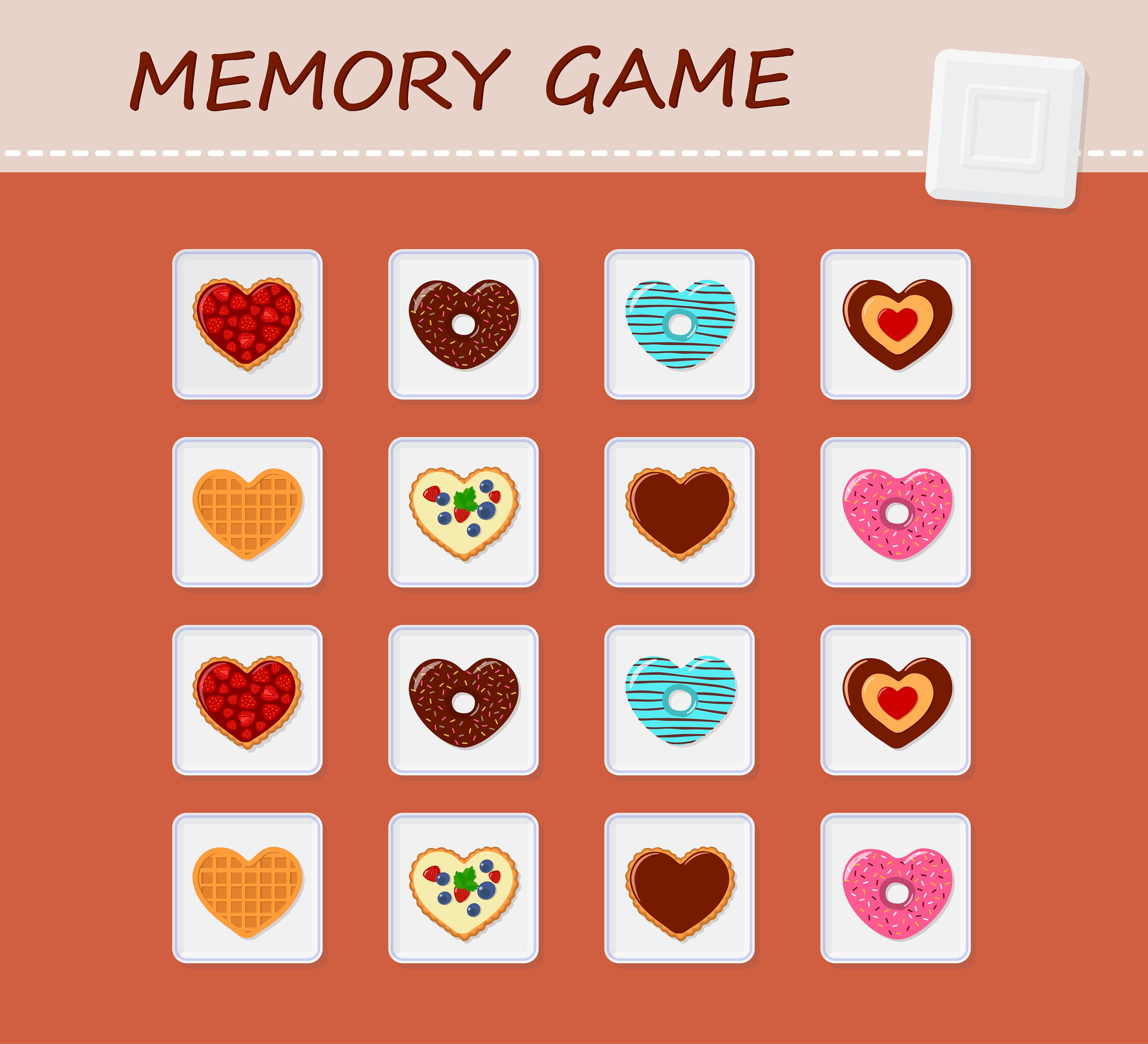 Educational games for children. Memory match game. Board games Etsy