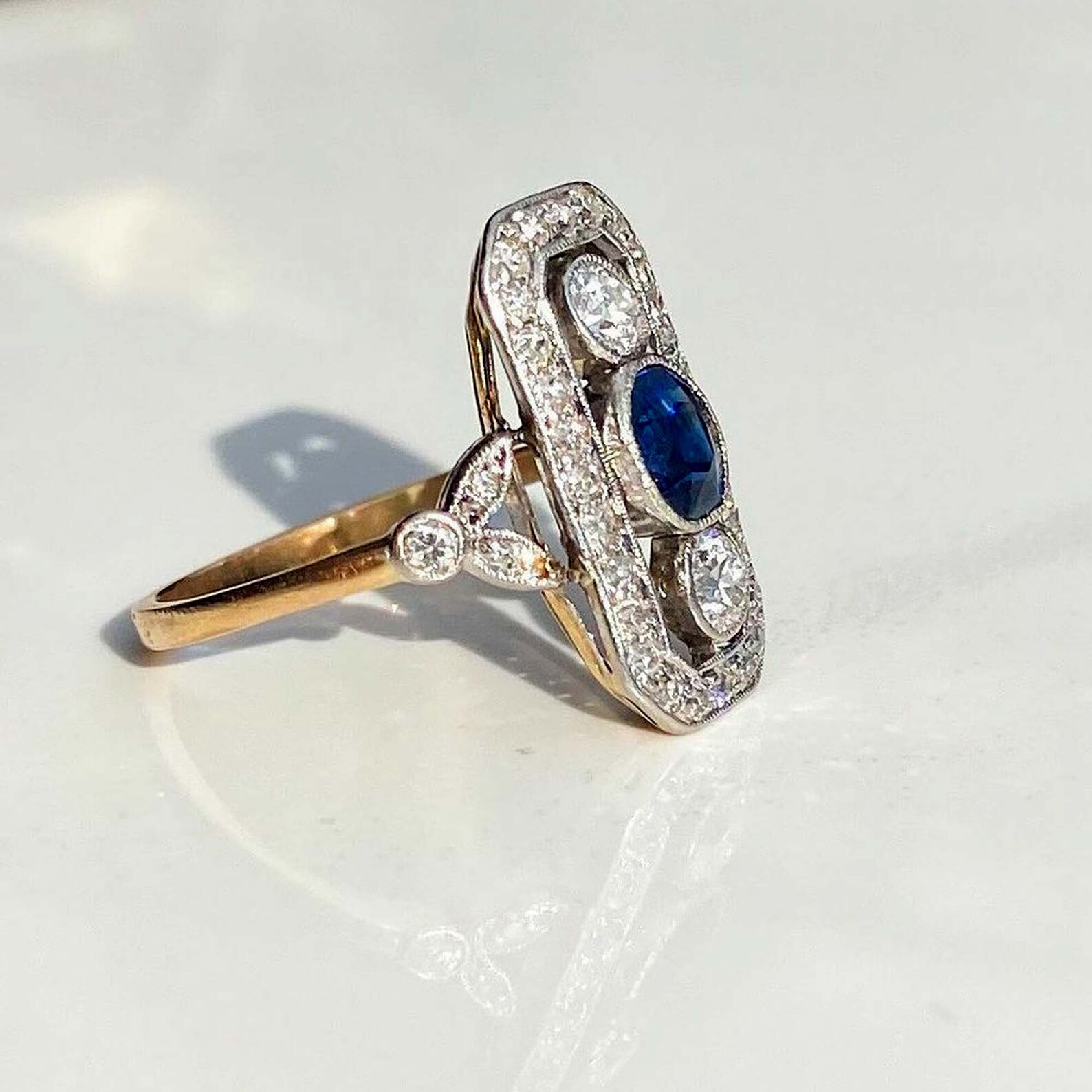blue sapphire and diamond ring blue sapphire and diamond ring