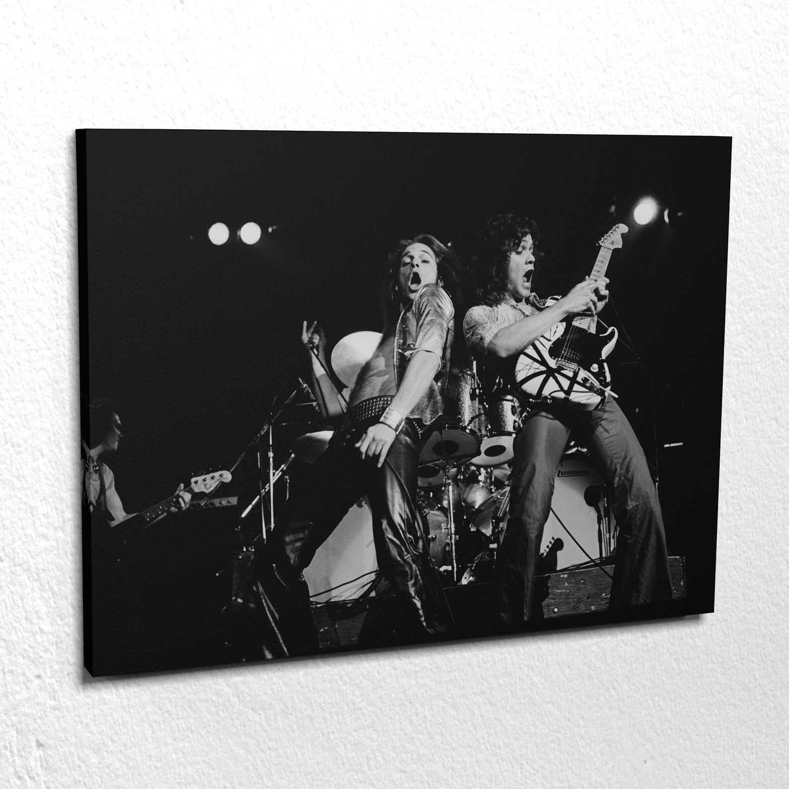 Eddie Van Halen Rock Canvas Wall Art Print Etsy