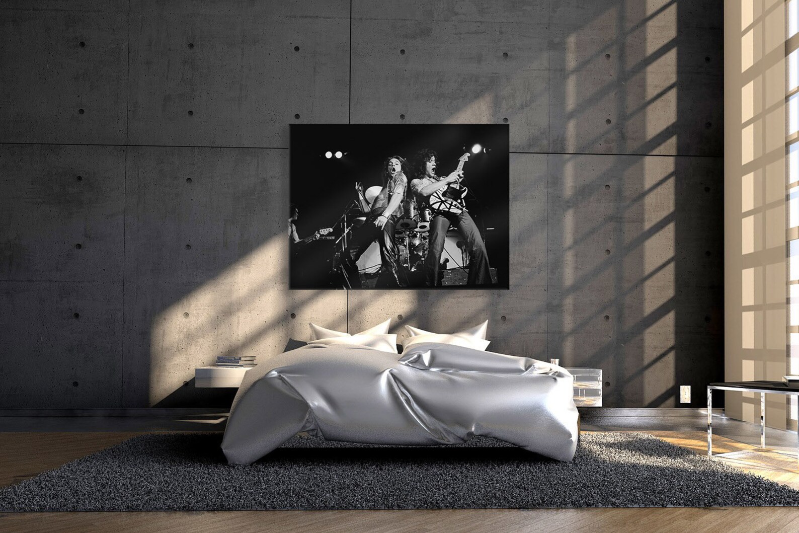 Eddie Van Halen Rock Canvas Wall Art Print Etsy