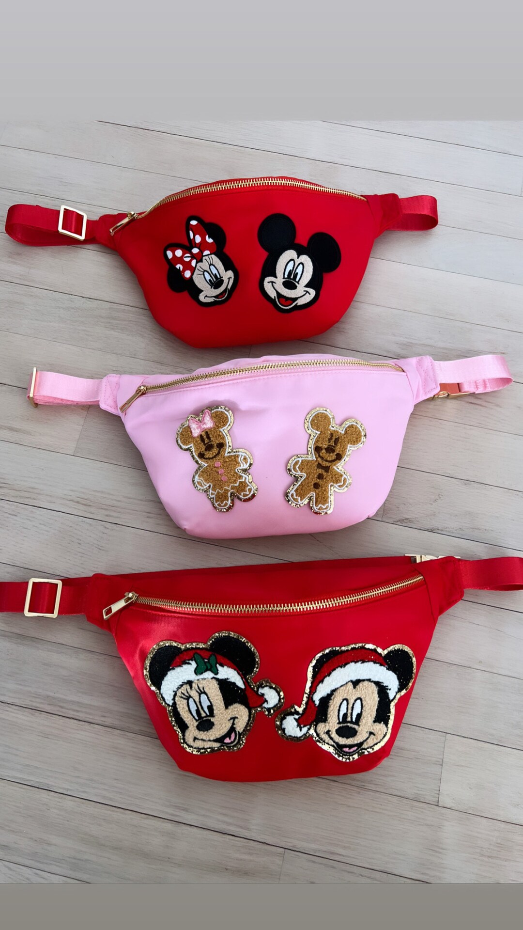 READY TO SHIP Nylon Jumbo Christmas Fanny Pack Mickey and Etsy