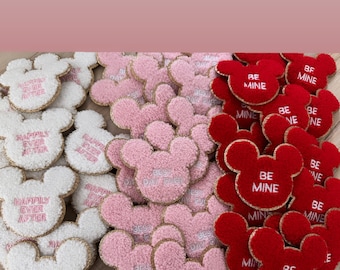Chenille iron on Valentine’s Day Mickey patch- best day ever Mickey patch- Disney chenille patch