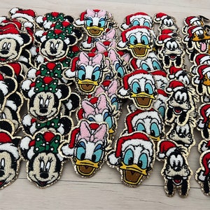 Christmas Mickey Minnie Princess Iron On Transfer Character Patch